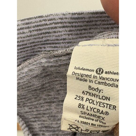 Lululemon Scarf Vinyasa Infinity Purple White Striped - Picture 5 of 7